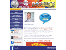 Tablet Screenshot of boothehvac.com